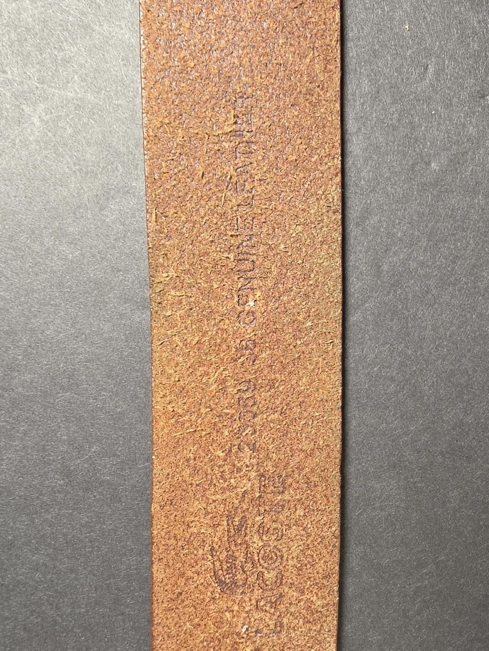 Lacoste Brown Leather Belt with Croc Logo Buckle